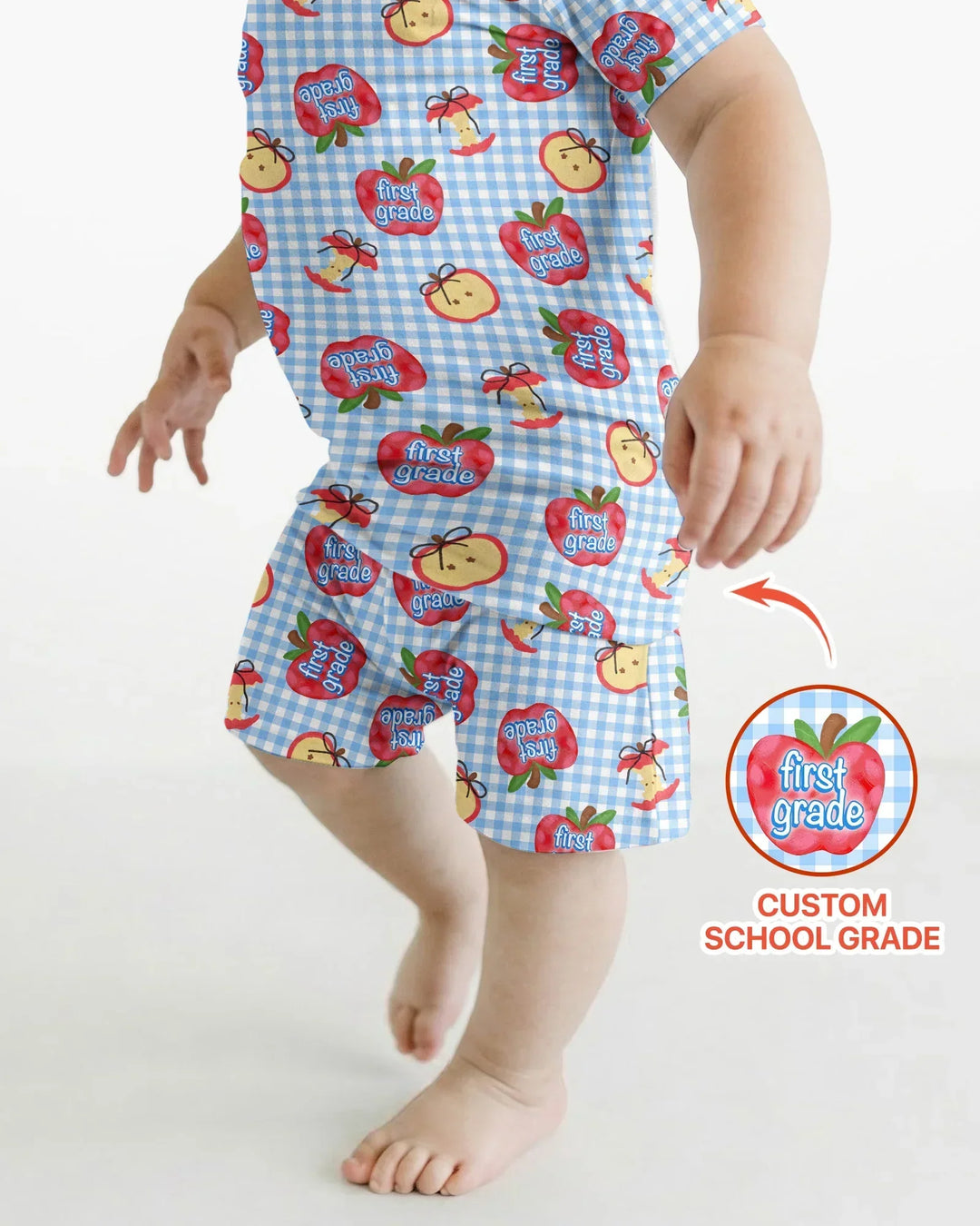 Schlafanzug-Set zweiteilig, kurze Ärmel, kurze Hose, Bambus