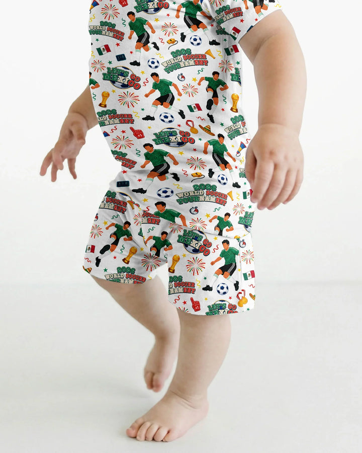 Schlafanzug-Set zweiteilig, kurze Ärmel, kurze Hose, Bambus