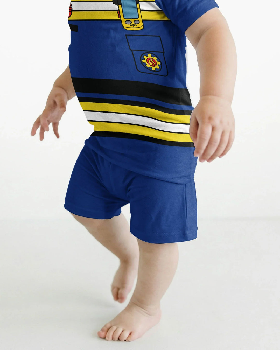 Conjunto de Pijama de Dos Piezas de Bambú con Mangas Cortas y Pantalones Cortos