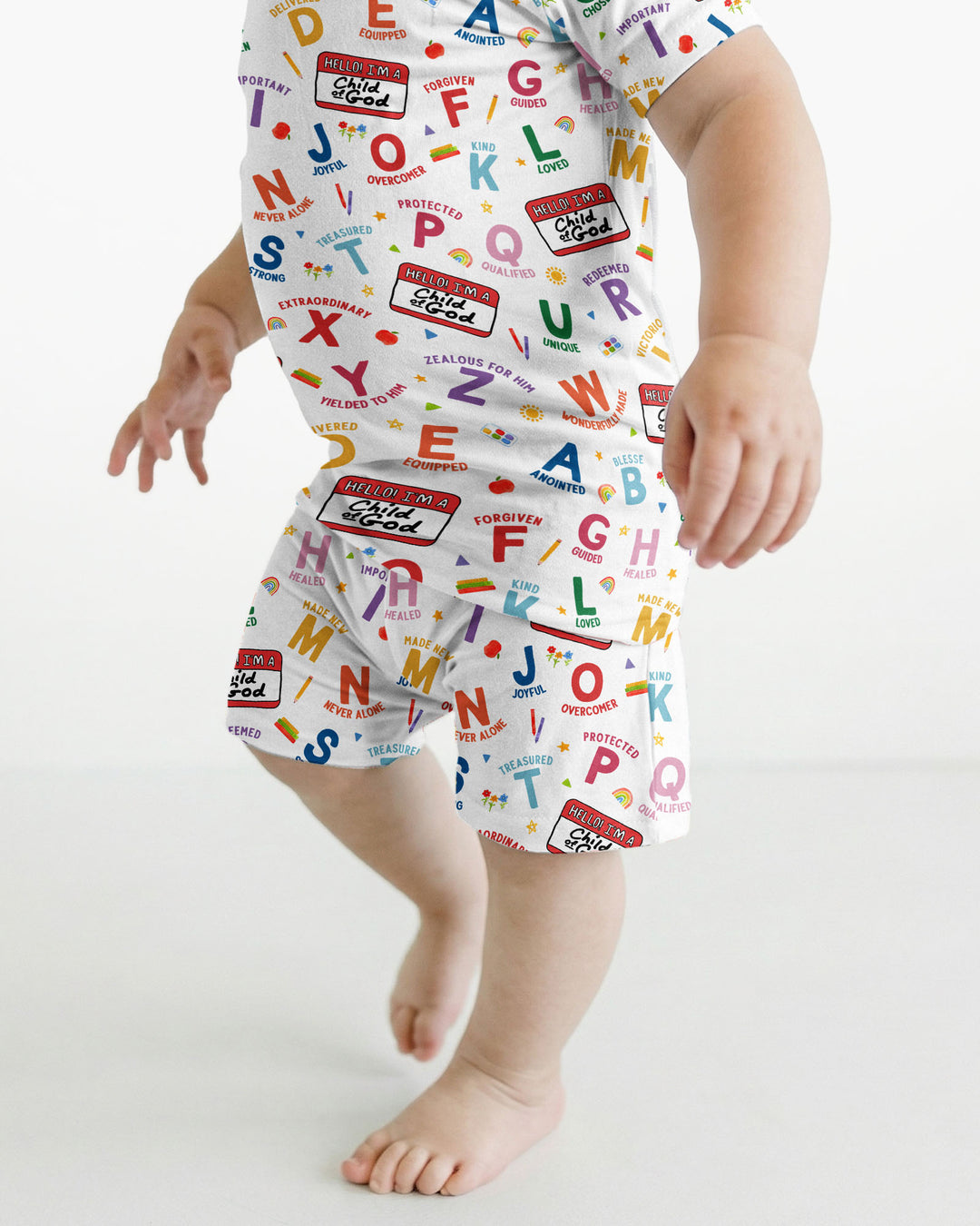 Schlafanzug-Set zweiteilig, kurze Ärmel, kurze Hose, Bambus