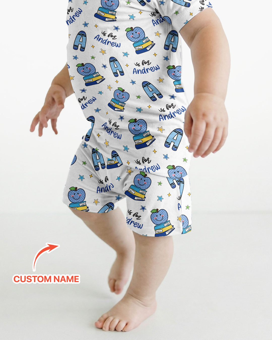 Conjunto de Pijama de Dos Piezas de Bambú con Mangas Cortas y Pantalones Cortos