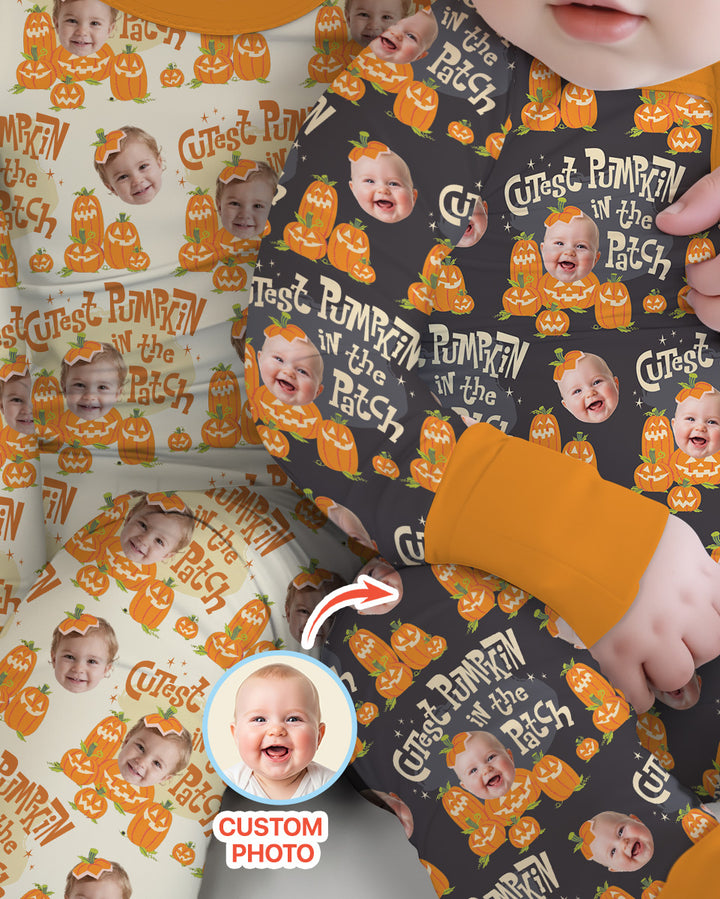 Gerippte Babykleidung mit individuellem Foto - Weich &amp; Skizzenhaft