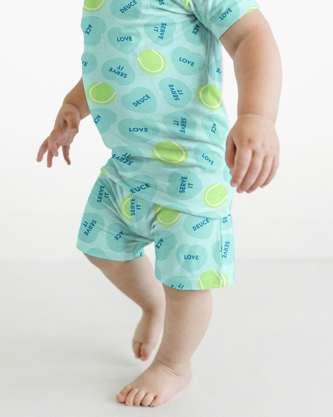 Schlafanzug-Set zweiteilig, kurze Ärmel, kurze Hose, Bambus