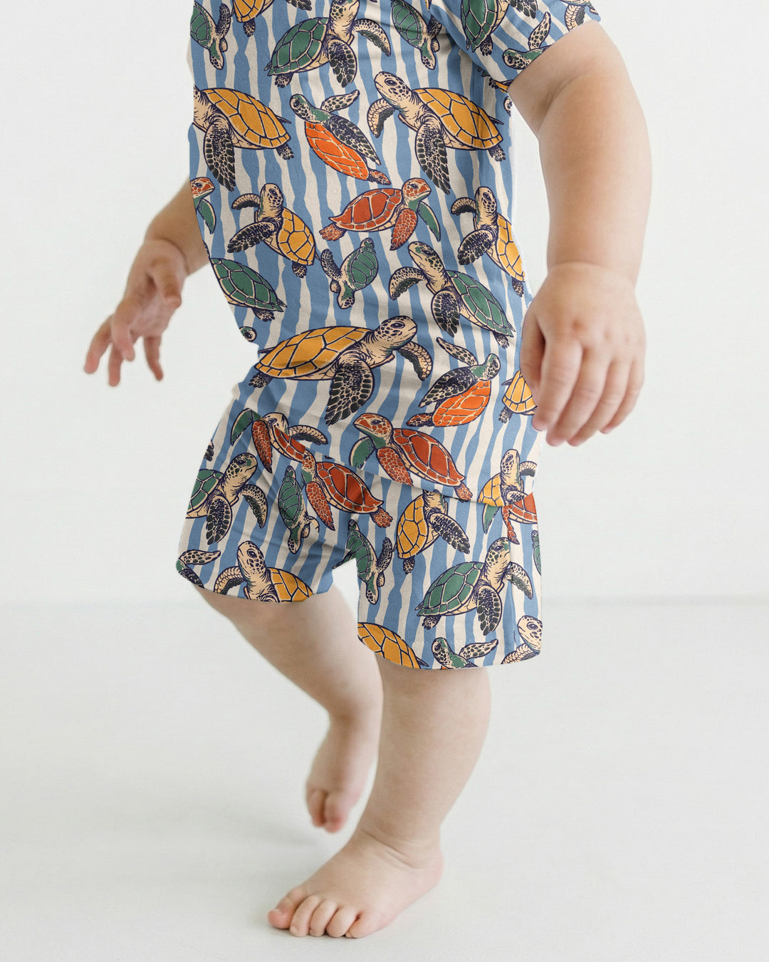 Conjunto de Pijama de Dos Piezas de Bambú con Mangas Cortas y Pantalones Cortos