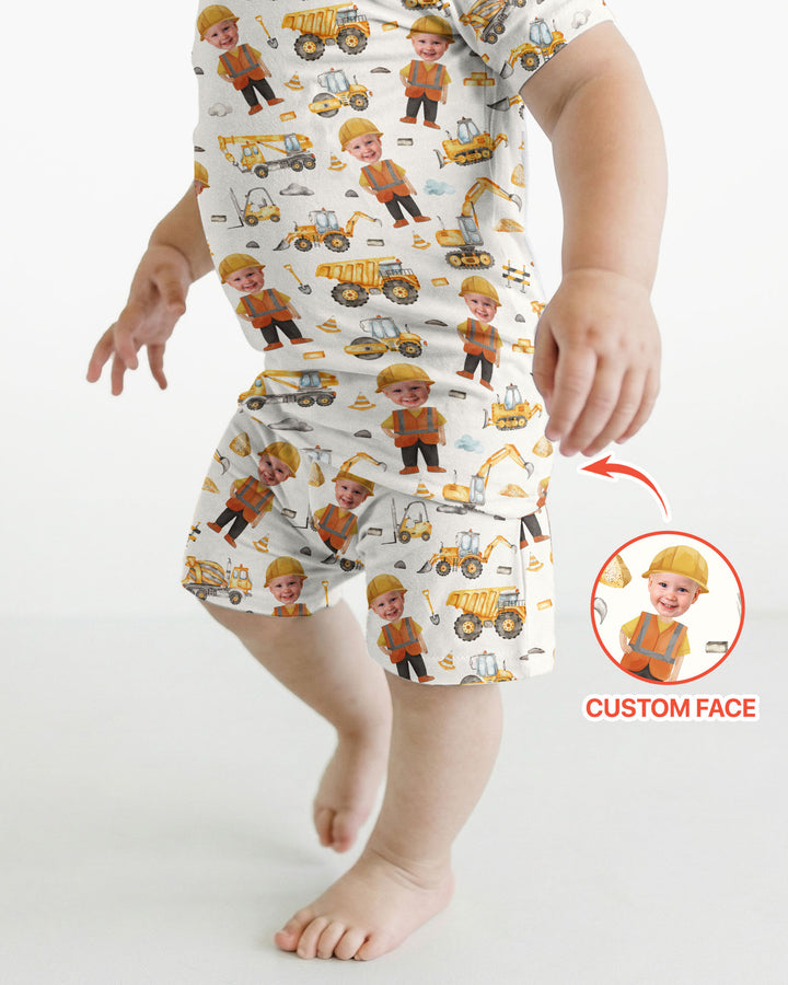 Schlafanzug-Set zweiteilig, kurze Ärmel, kurze Hose, Bambus