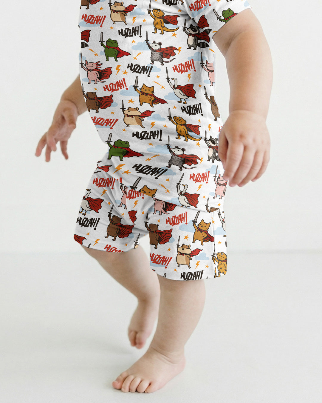 Huzzah! Huzzah! Bamboo Two Piece Short Sleeve Shorts Pajama Set