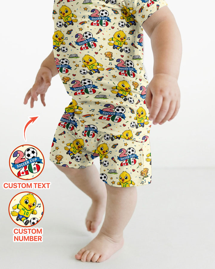 Conjunto de Pijama de Dos Piezas de Bambú con Mangas Cortas y Pantalones Cortos
