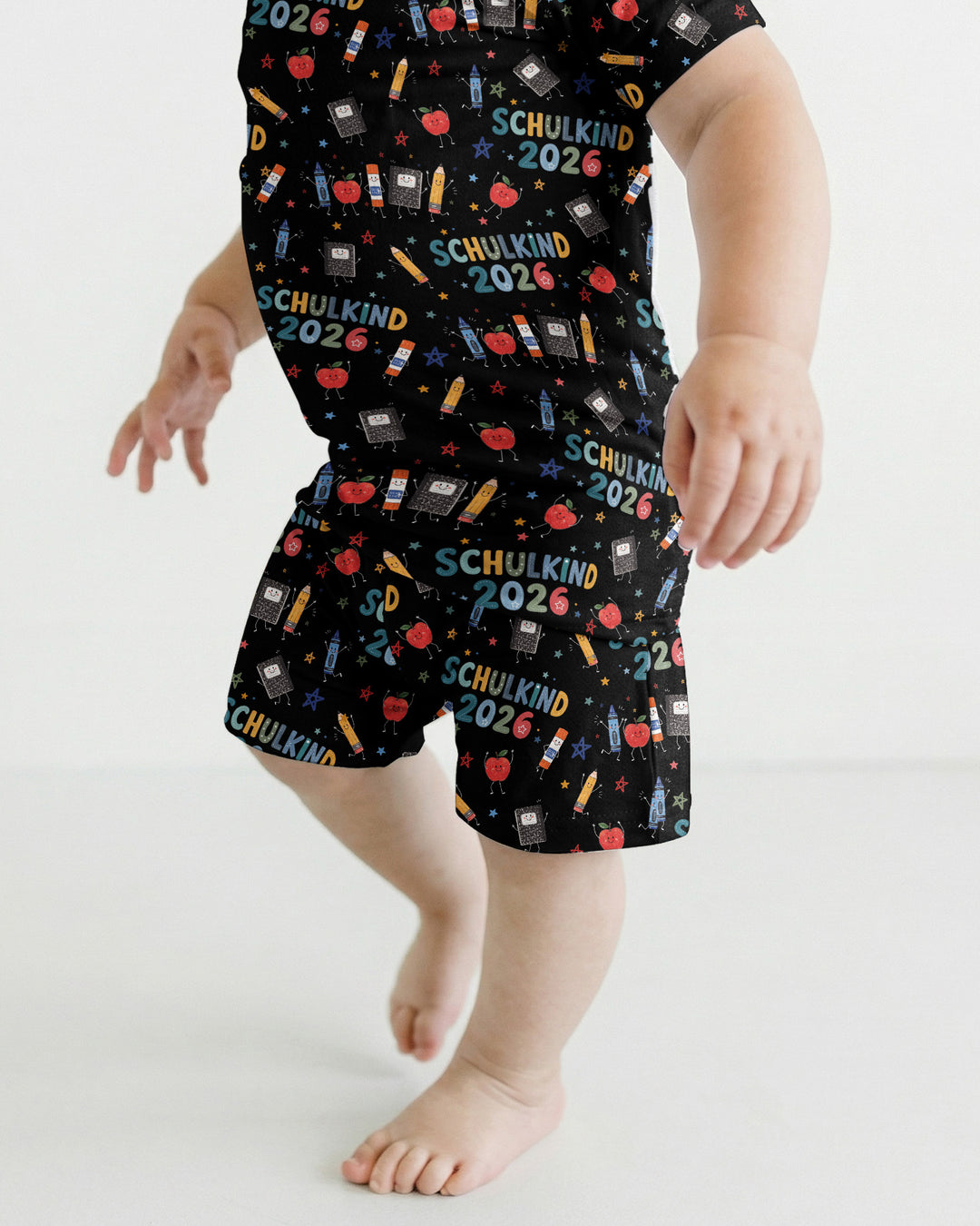 Conjunto de Pijama de Dos Piezas de Bambú con Mangas Cortas y Pantalones Cortos