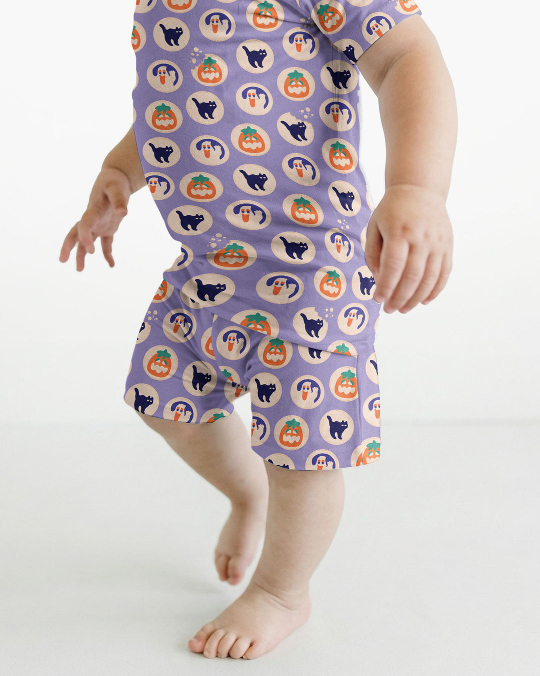 Schlafanzug-Set zweiteilig, kurze Ärmel, kurze Hose, Bambus