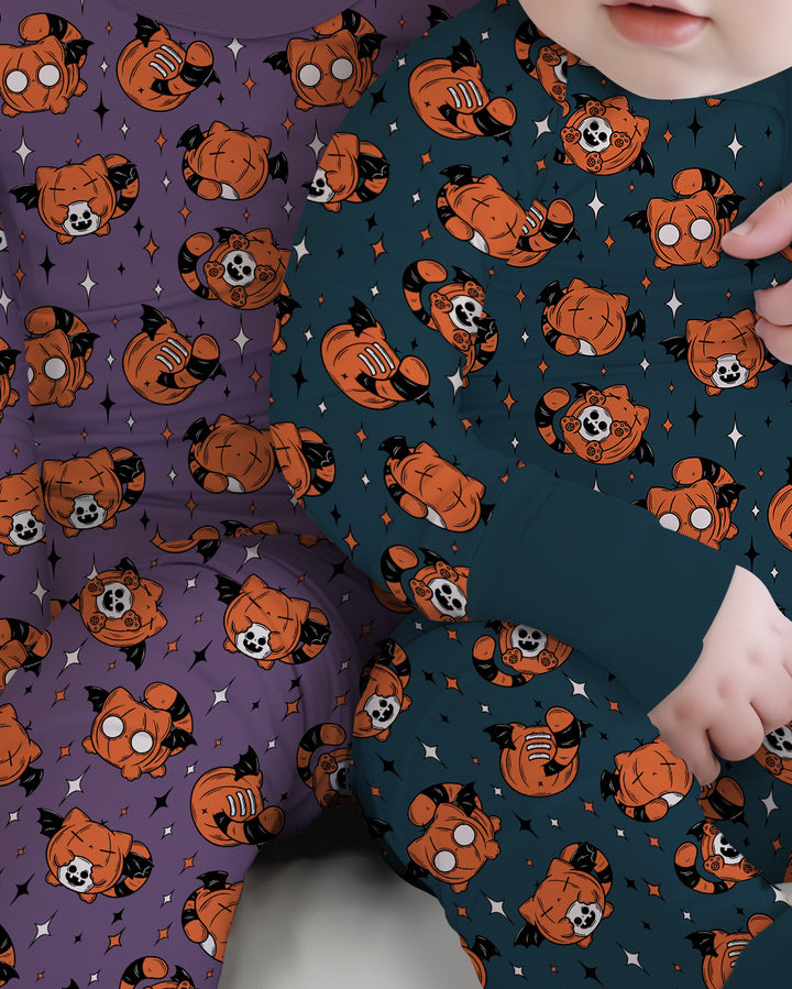 Batty Pumpkin Cats Bamboo Convertible Zippy
