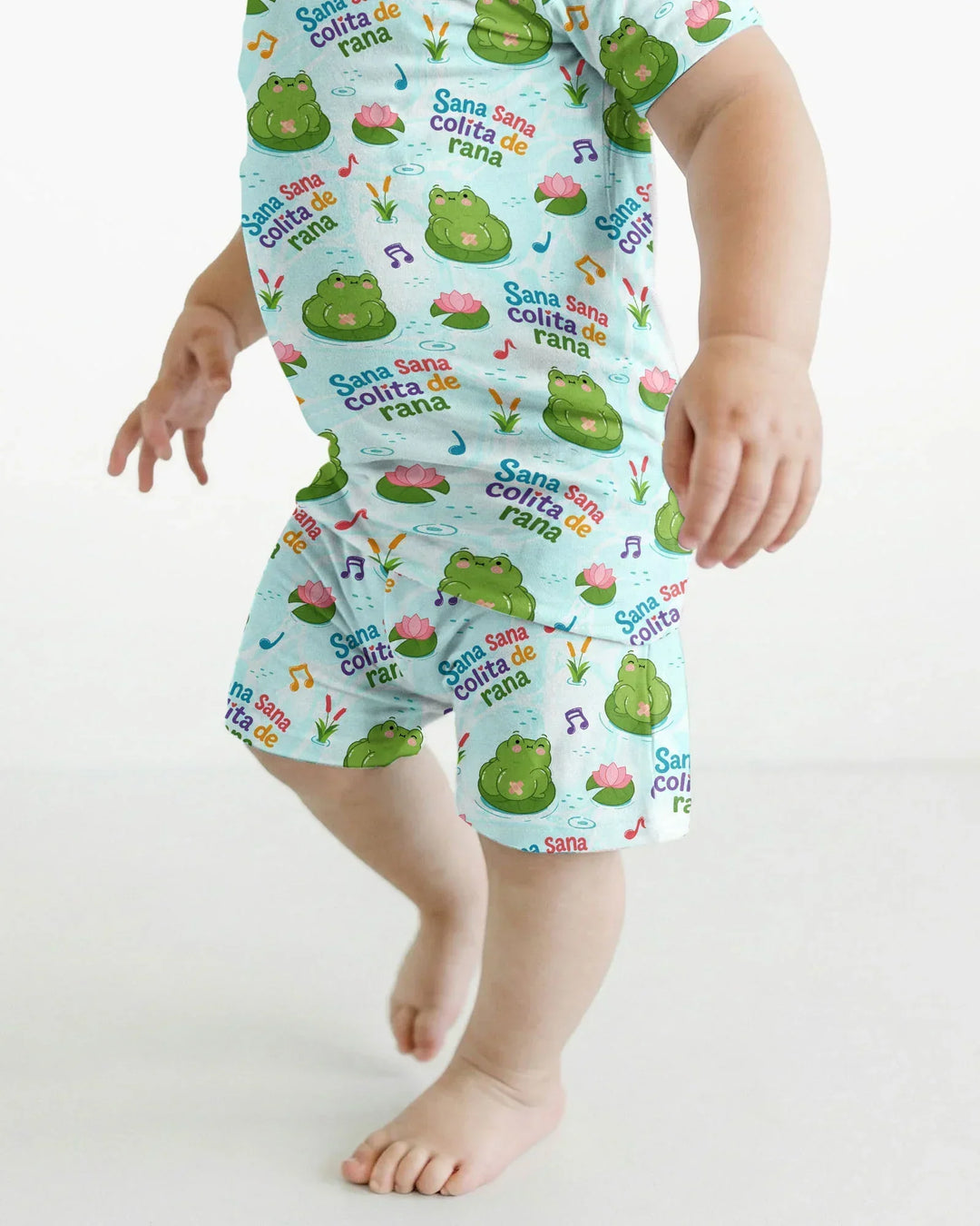 Conjunto de Pijama de Dos Piezas de Bambú con Mangas Cortas y Pantalones Cortos