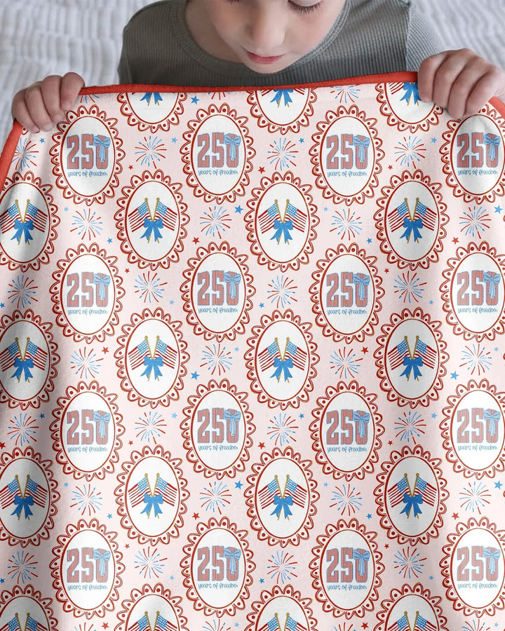 Patriotic CoquetteBamboo Blanket