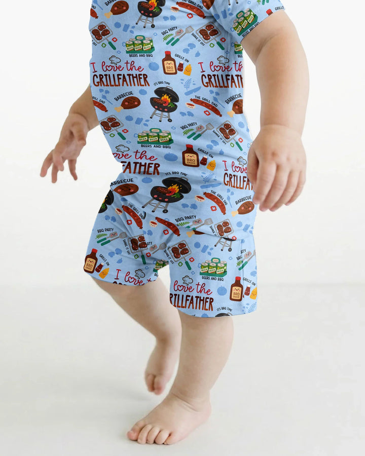 Template Zweiteiliges Pyjama-Set mit kurzen Ärmeln und Shorts