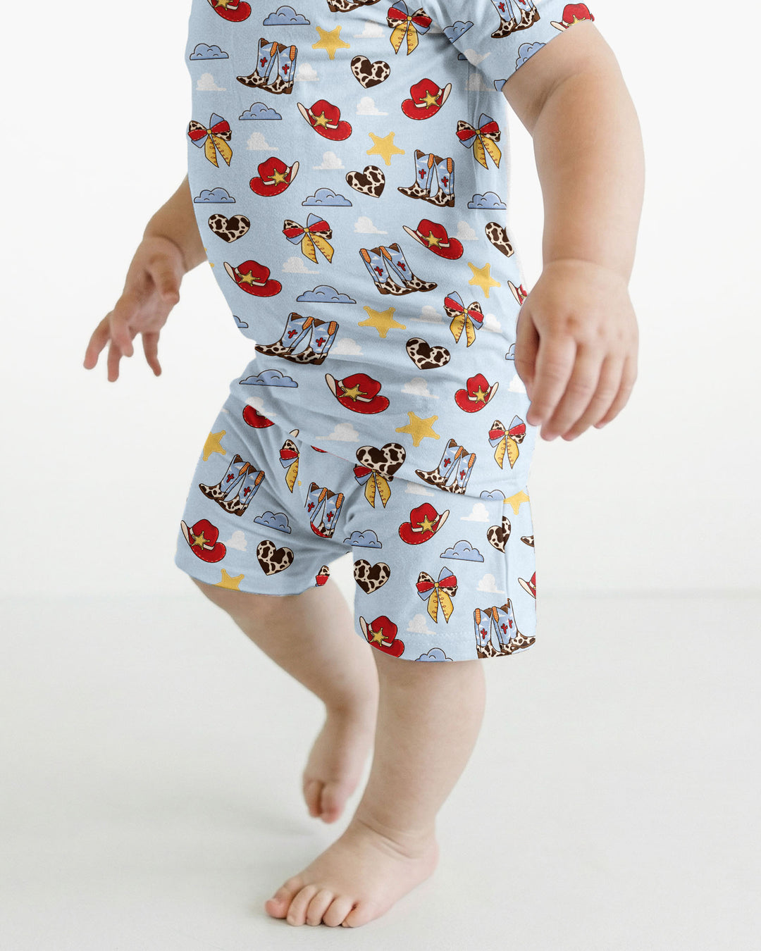 Schlafanzug-Set zweiteilig, kurze Ärmel, kurze Hose, Bambus