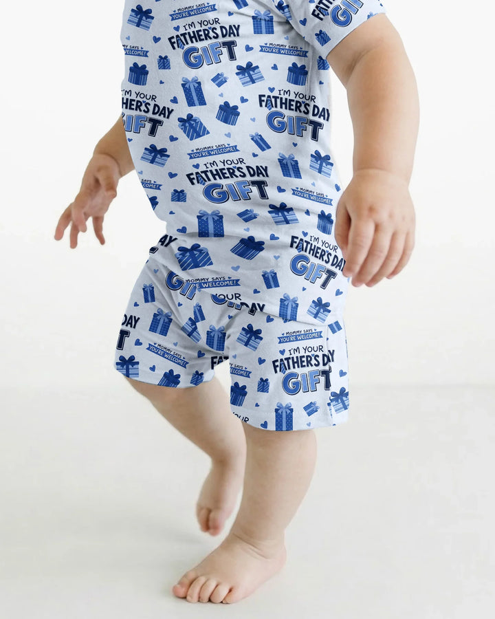 I'm Your Father's Day Gift Bamboo Two Piece Short Sleeve Shorts Pajama Set