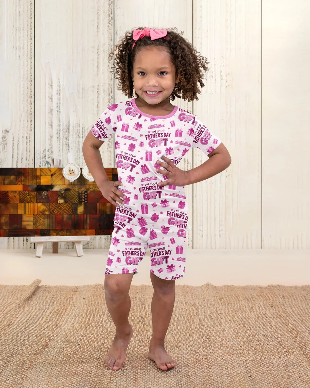 I'm Your Father's Day Gift Bamboo Two Piece Short Sleeve Shorts Pajama Set