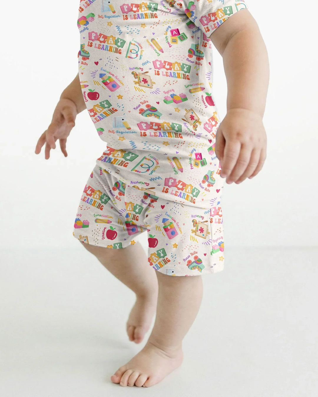Conjunto de Pijama de Dos Piezas de Bambú con Mangas Cortas y Pantalones Cortos