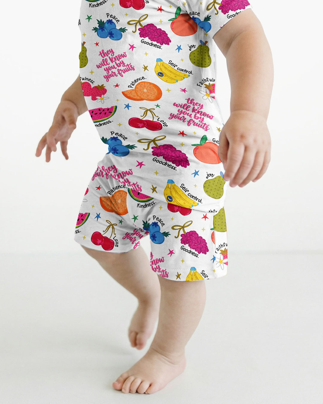 Schlafanzug-Set zweiteilig, kurze Ärmel, kurze Hose, Bambus