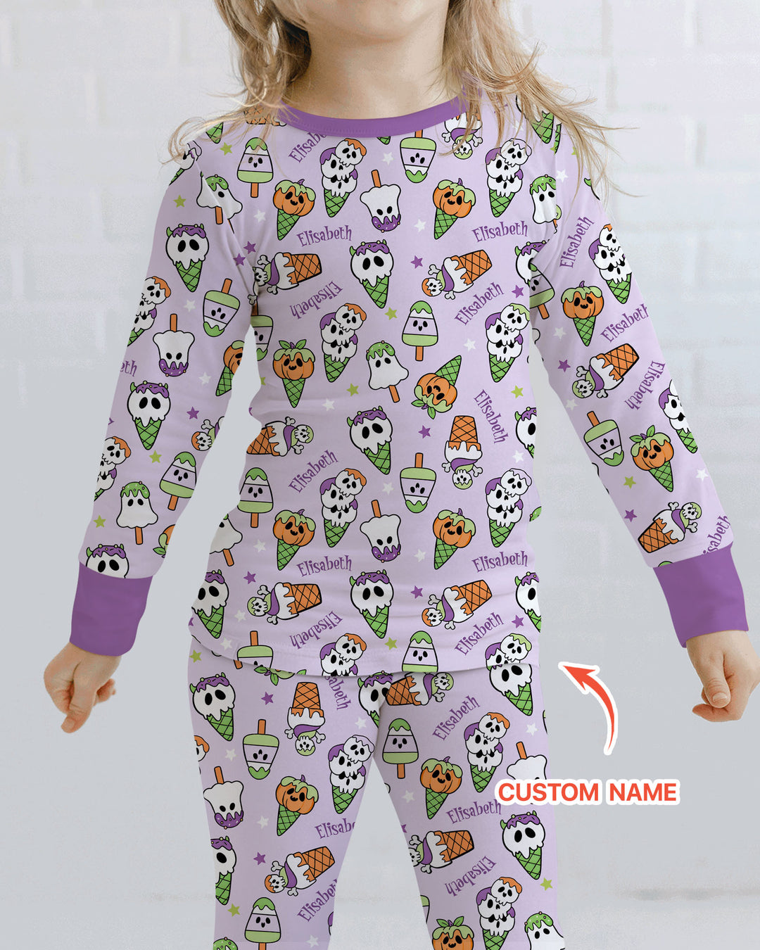 Conjunto de pijama de dos piezas de bambú con mangas largas, plantilla PERSONALIZADA