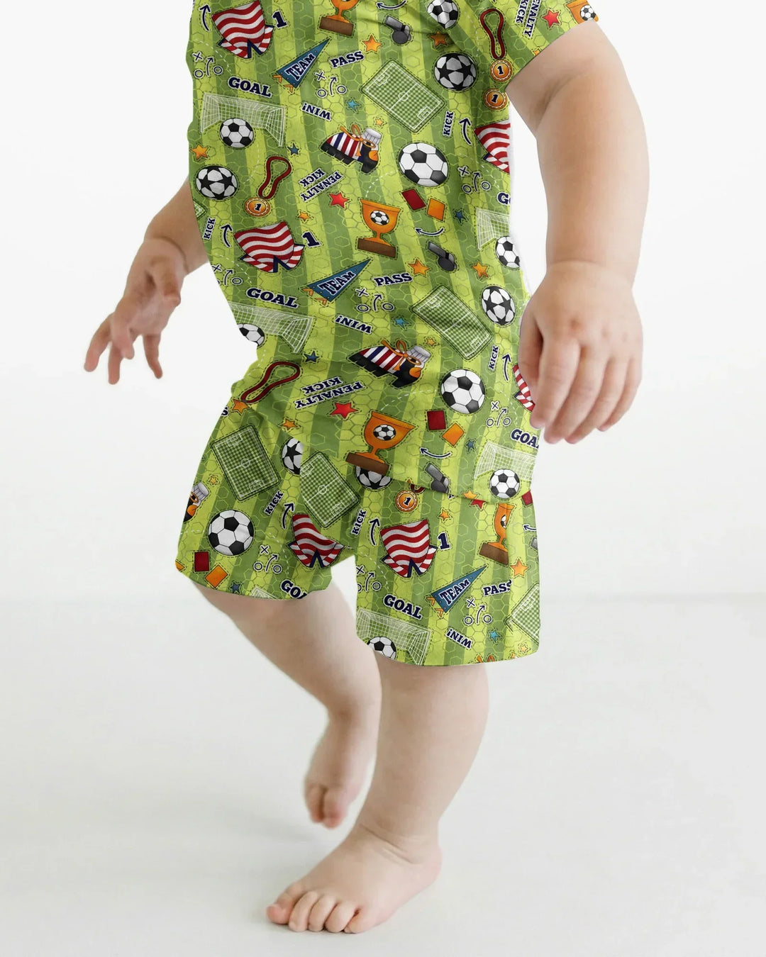 Conjunto de Pijama de Dos Piezas de Bambú con Mangas Cortas y Pantalones Cortos