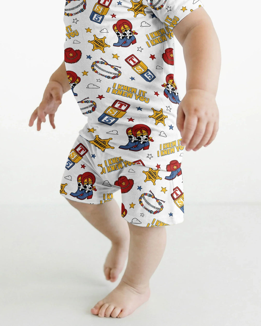 Schlafanzug-Set zweiteilig, kurze Ärmel, kurze Hose, Bambus
