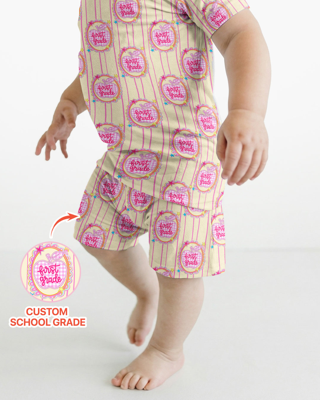 Conjunto de Pijama de Dos Piezas de Bambú con Mangas Cortas y Pantalones Cortos