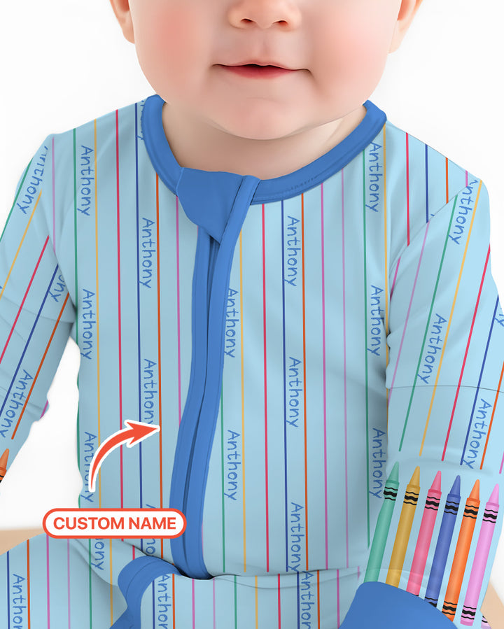Gerippte Babykleidung mit individuellem Foto - Weich &amp; Skizzenhaft