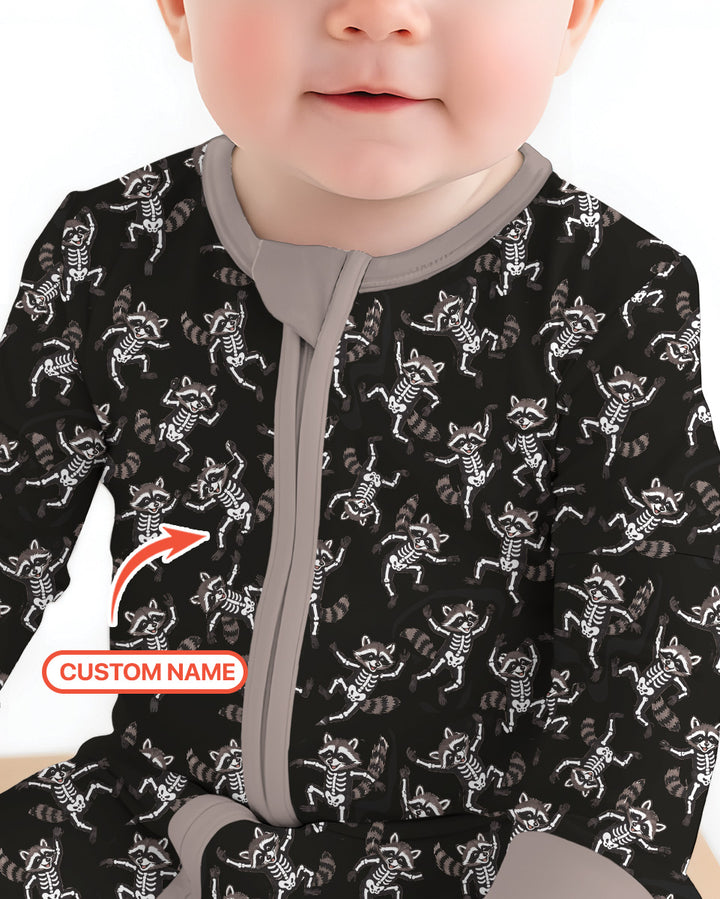 Funny Halloween Racoon Bamboo Convertible Zippy