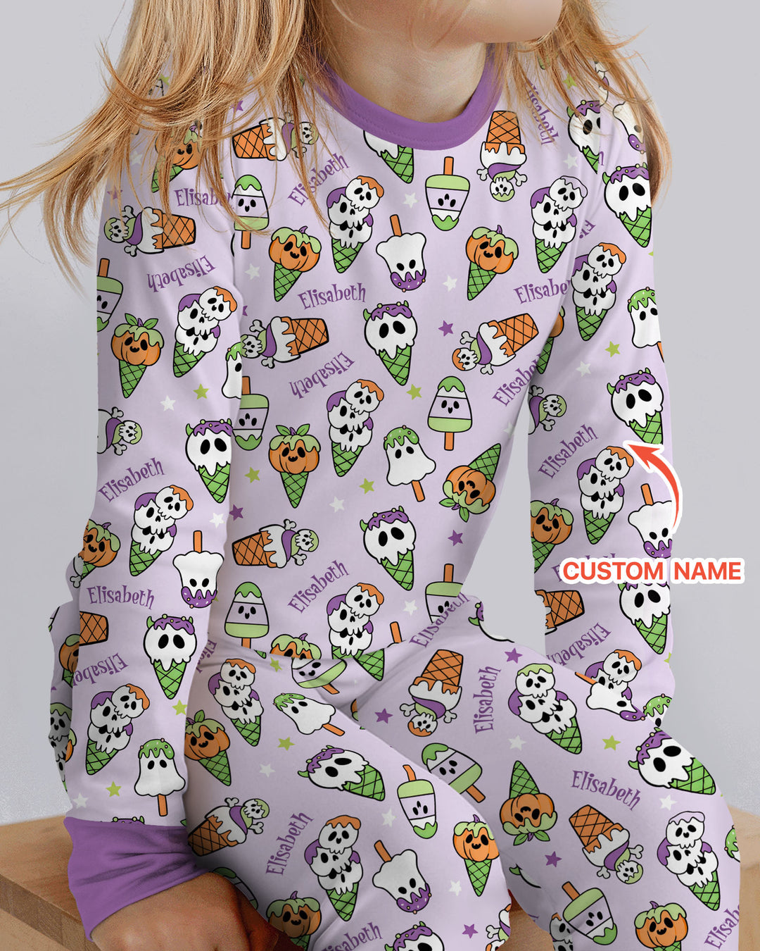 Conjunto de pijama de dos piezas de bambú con mangas largas, plantilla PERSONALIZADA