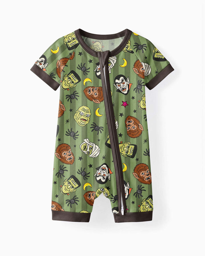 Creepy Crew Family Matching Bamboo Shorty Zippy