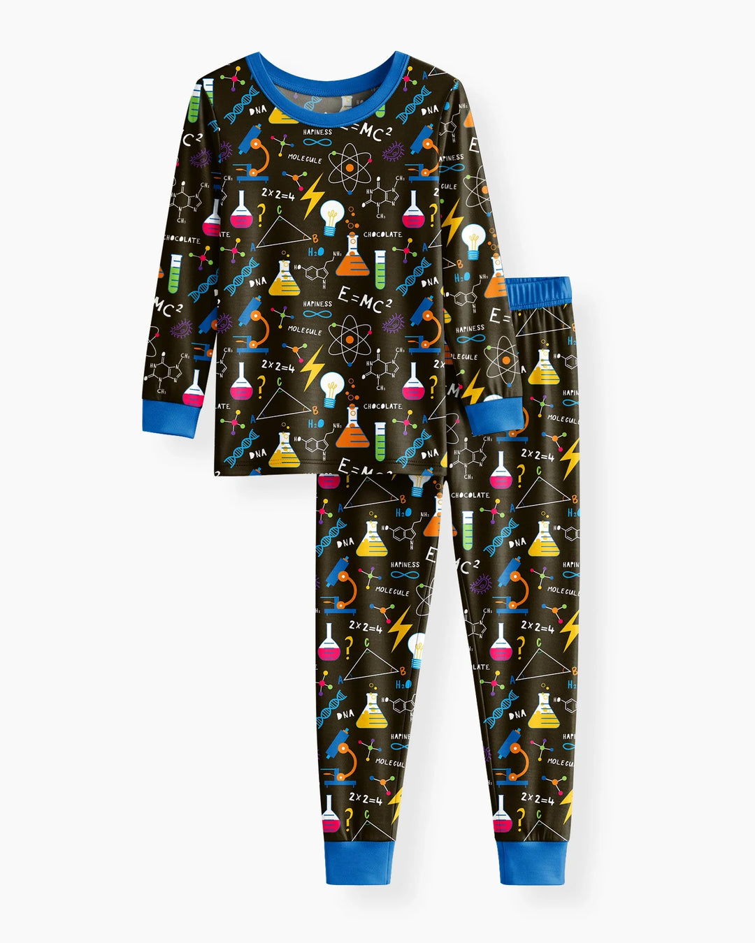 Science Explorer Family Matching Bamboo Two Piece Long Sleeve Pajama Set