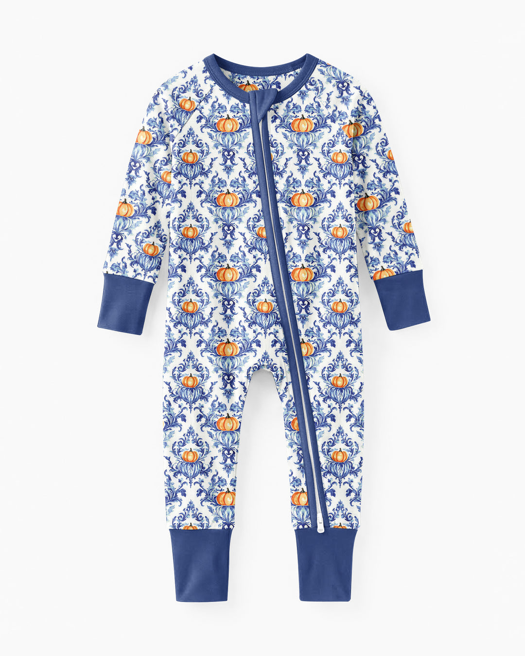 Pumpkin Toile Family Matching Bamboo Convertible Zippy