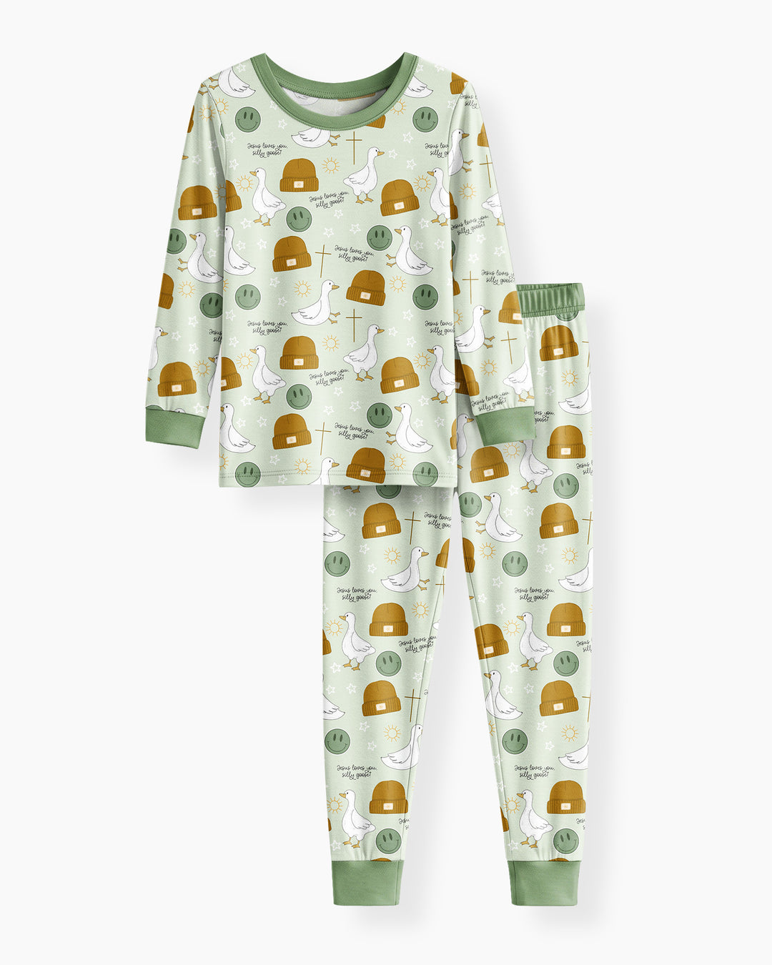 Conjunto de pijama de dos piezas de bambú de manga larga