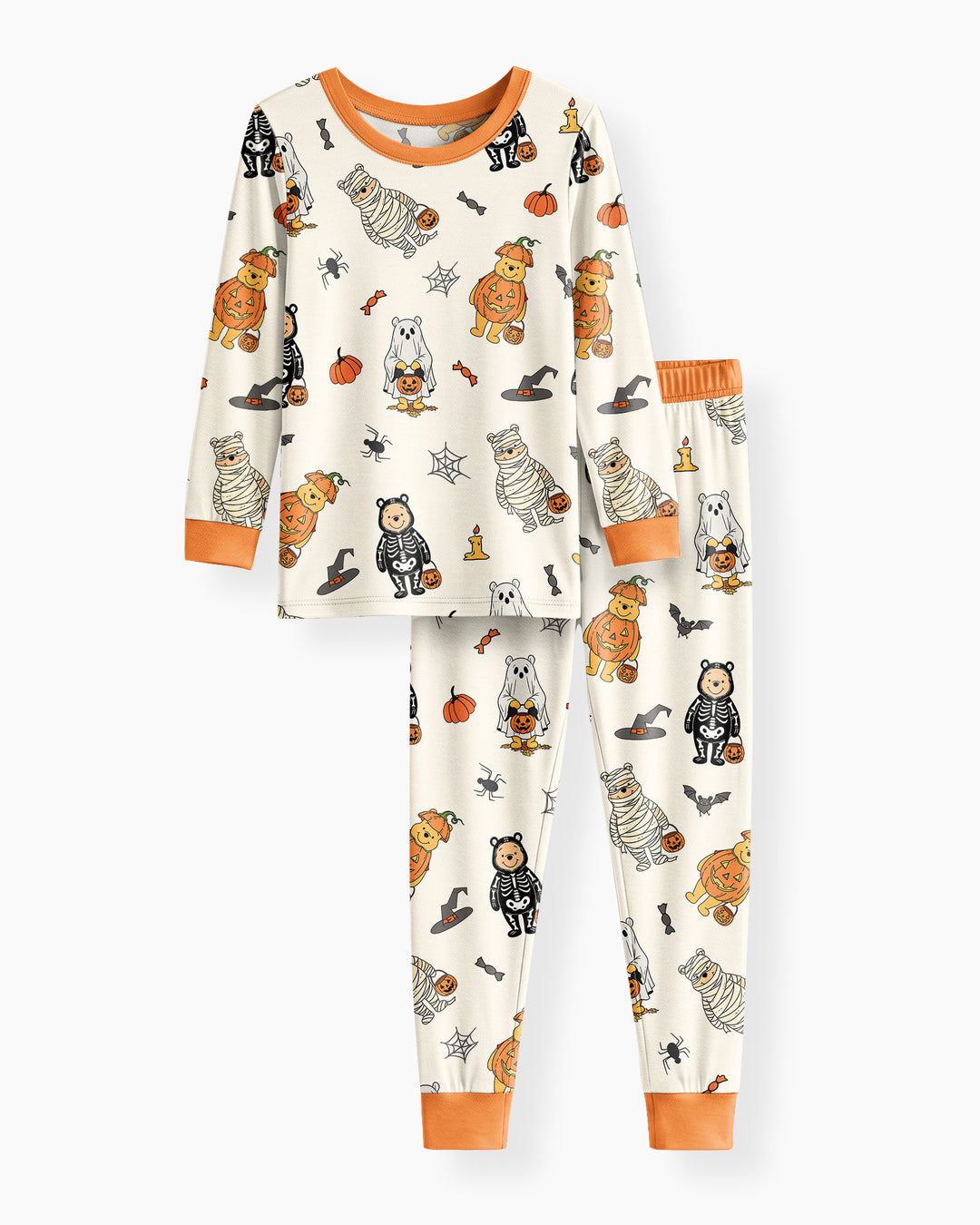 Retro Trick Or Treat Bamboo Two Piece Long Sleeve Pajama Set