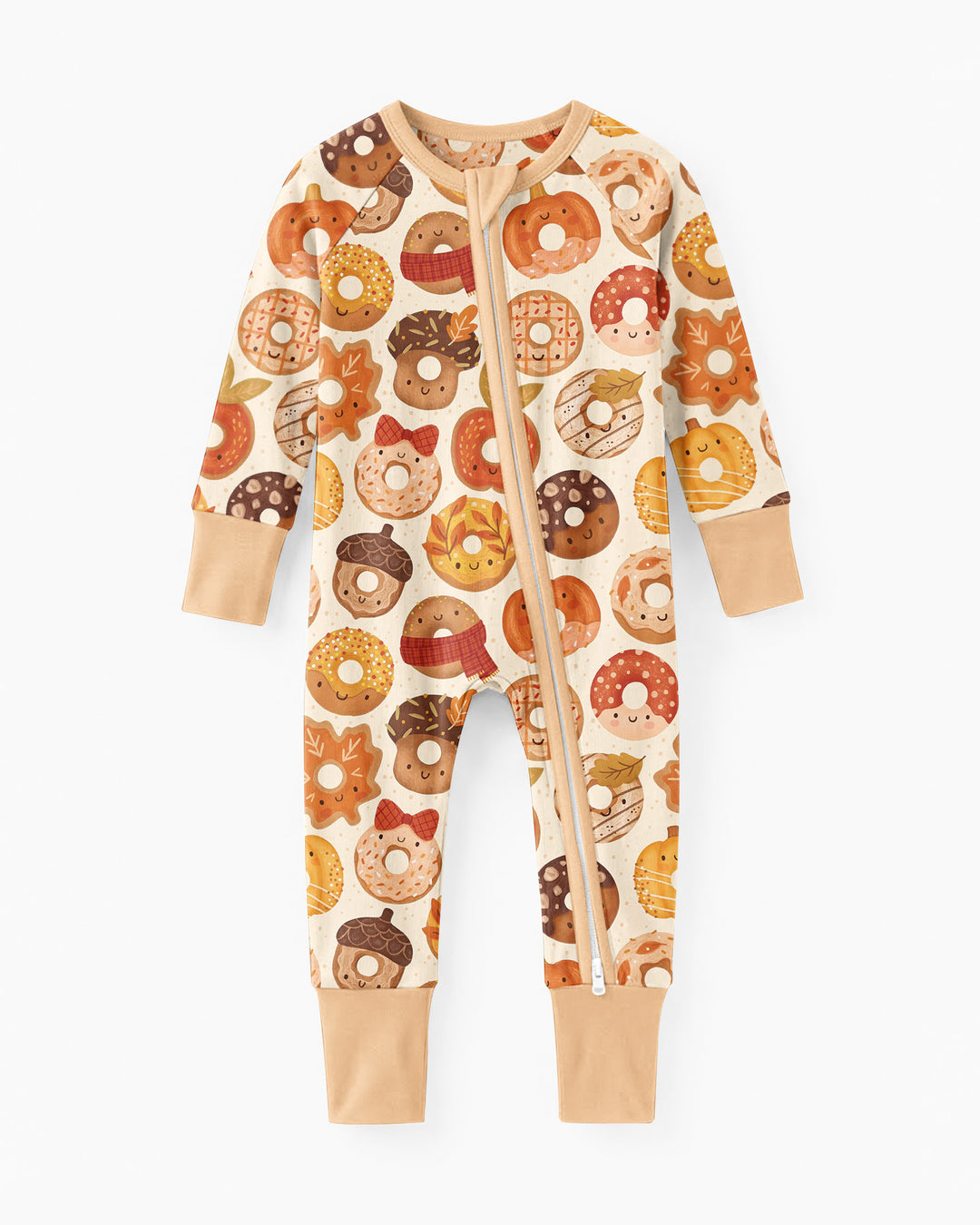 Cute Autumn Donut Bamboo Convertible Zippy