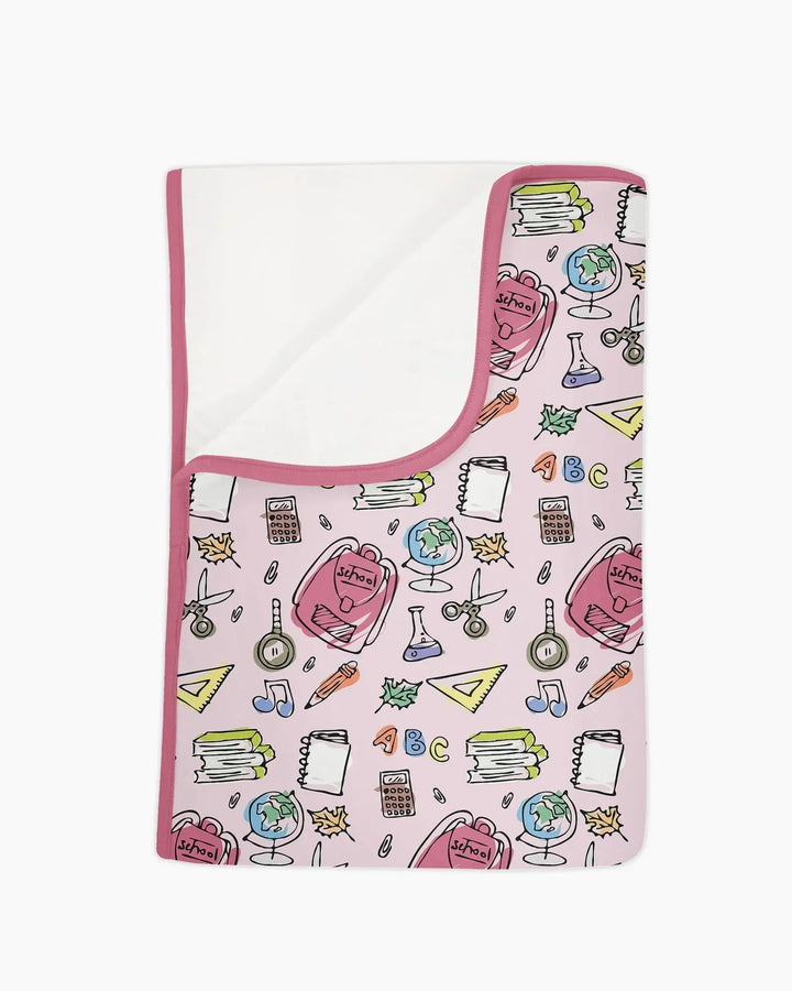 Doodle School Days Bamboo Blanket