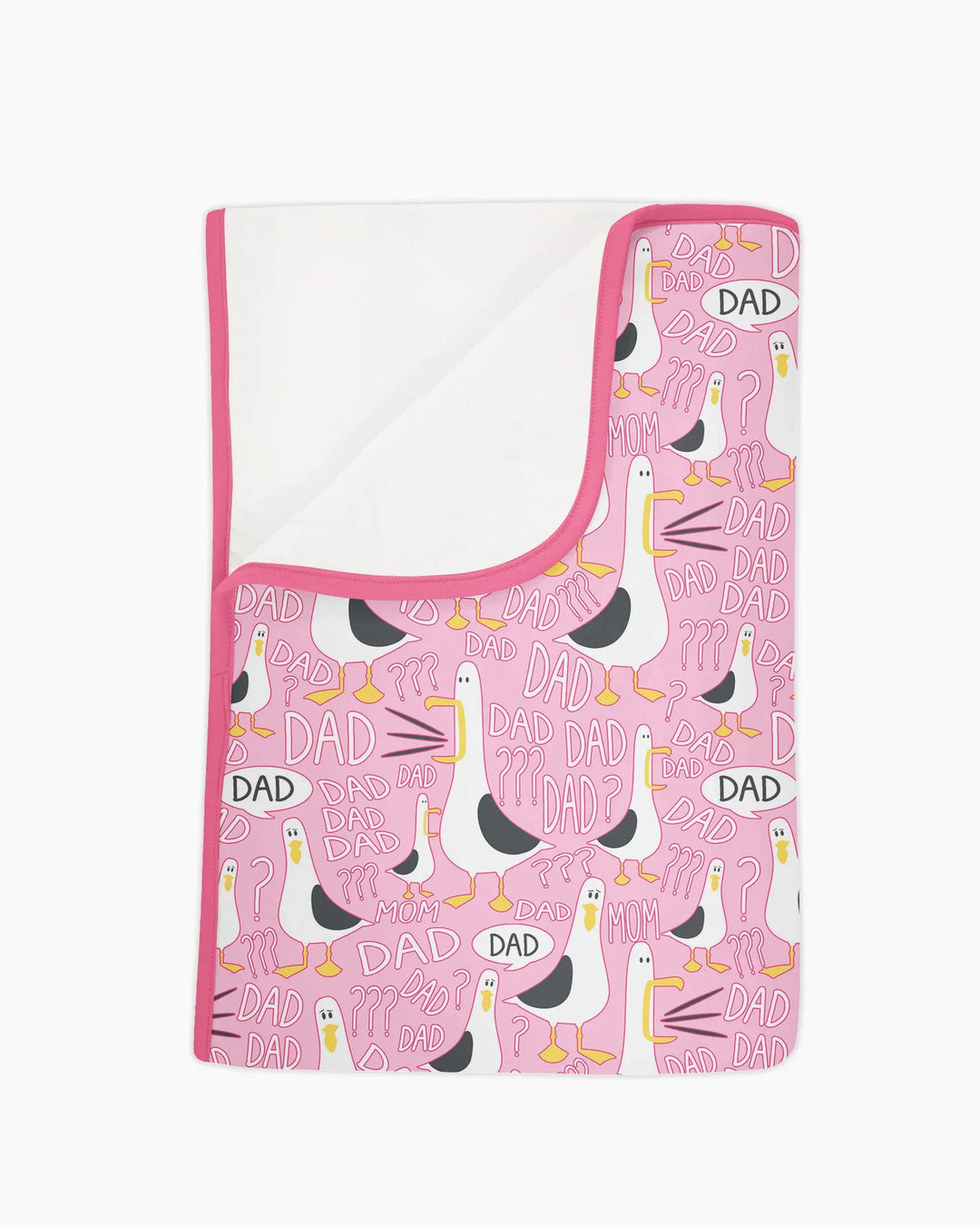 Funny Seagull DAD Bamboo Blanket