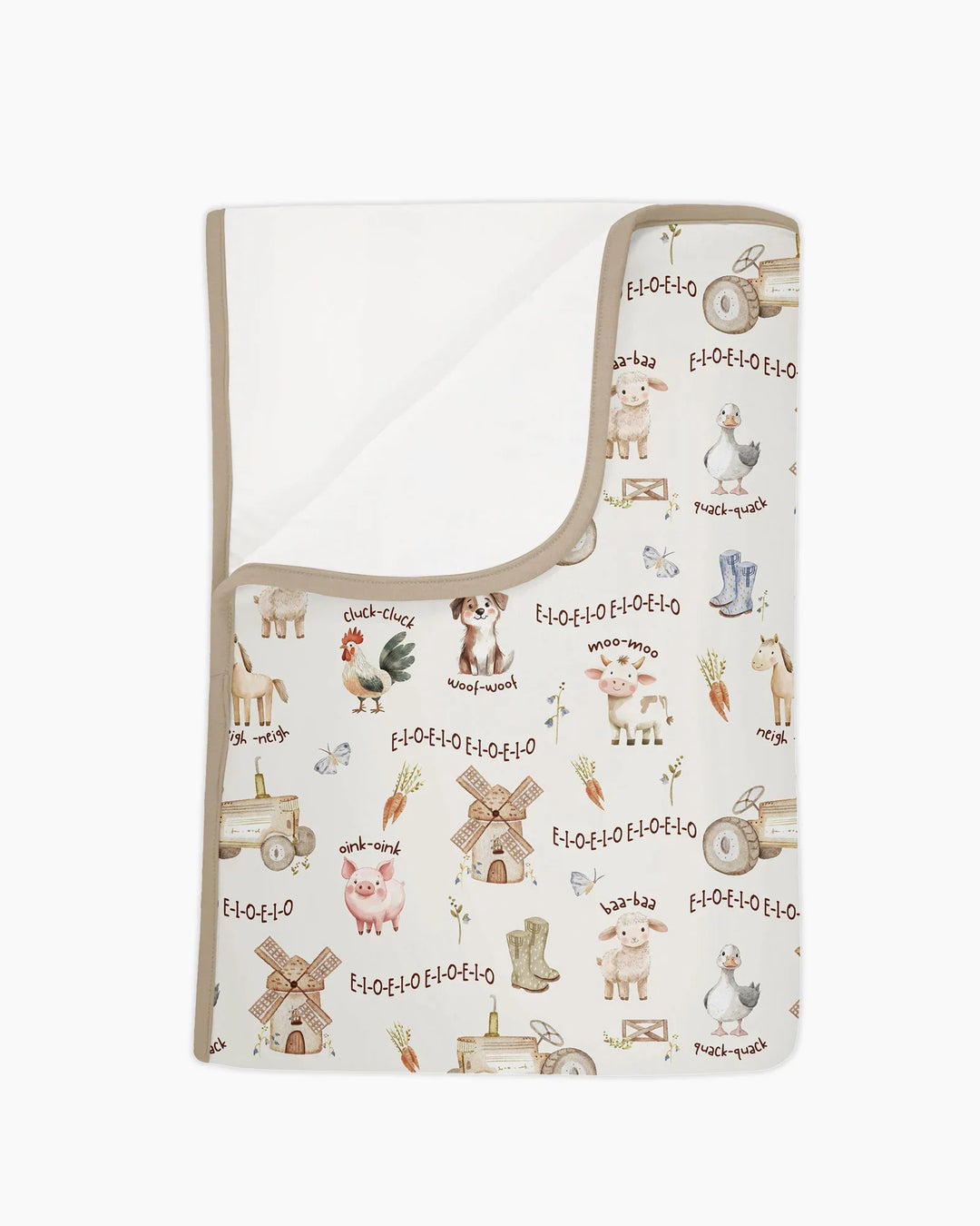 Old McDonald Farm Family Matching Bamboo Blanket