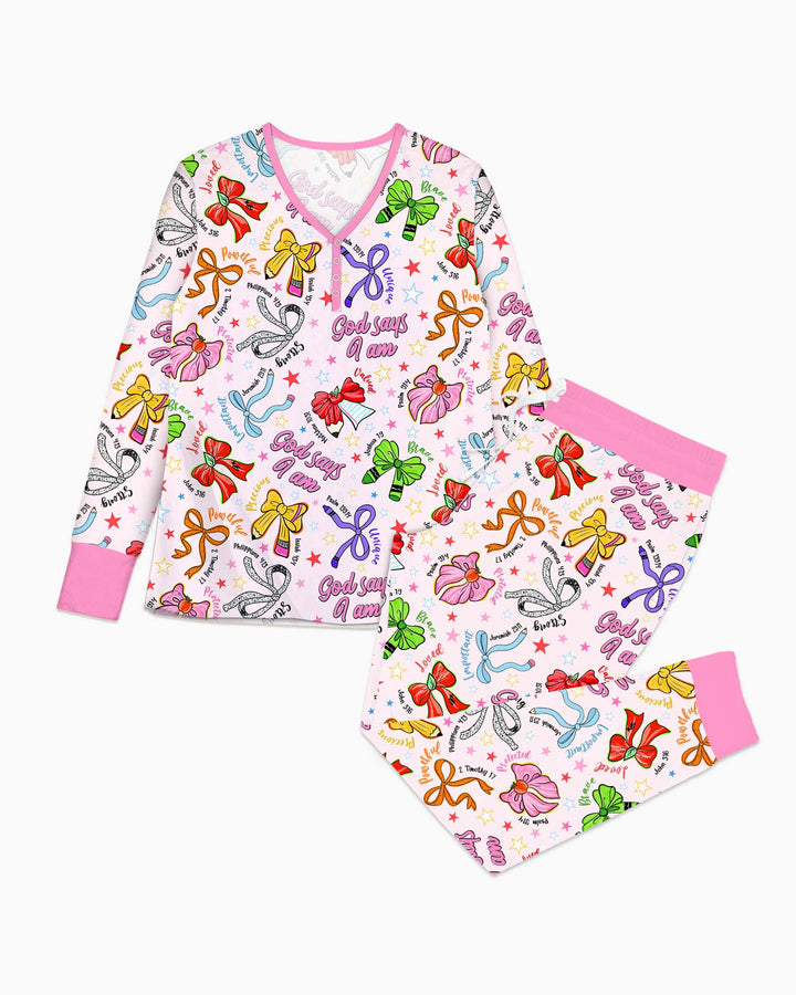 Vorlage Bambus Damen Pyjama Set