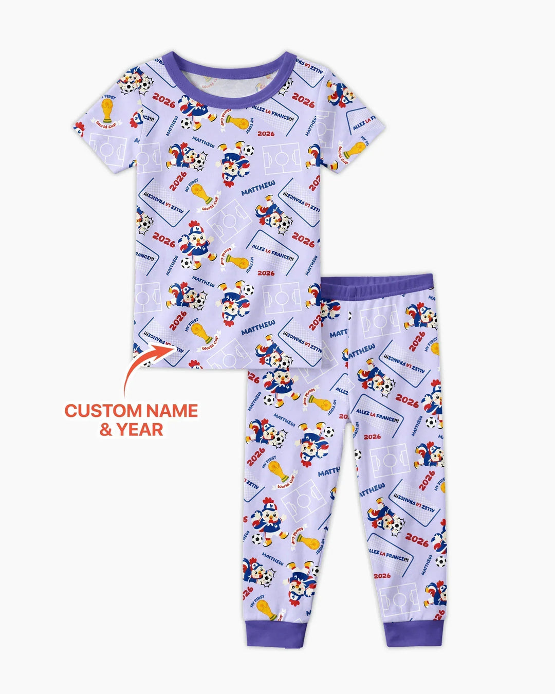 Conjunto de pijama de dos piezas de bambú de manga corta, plantilla personalizada