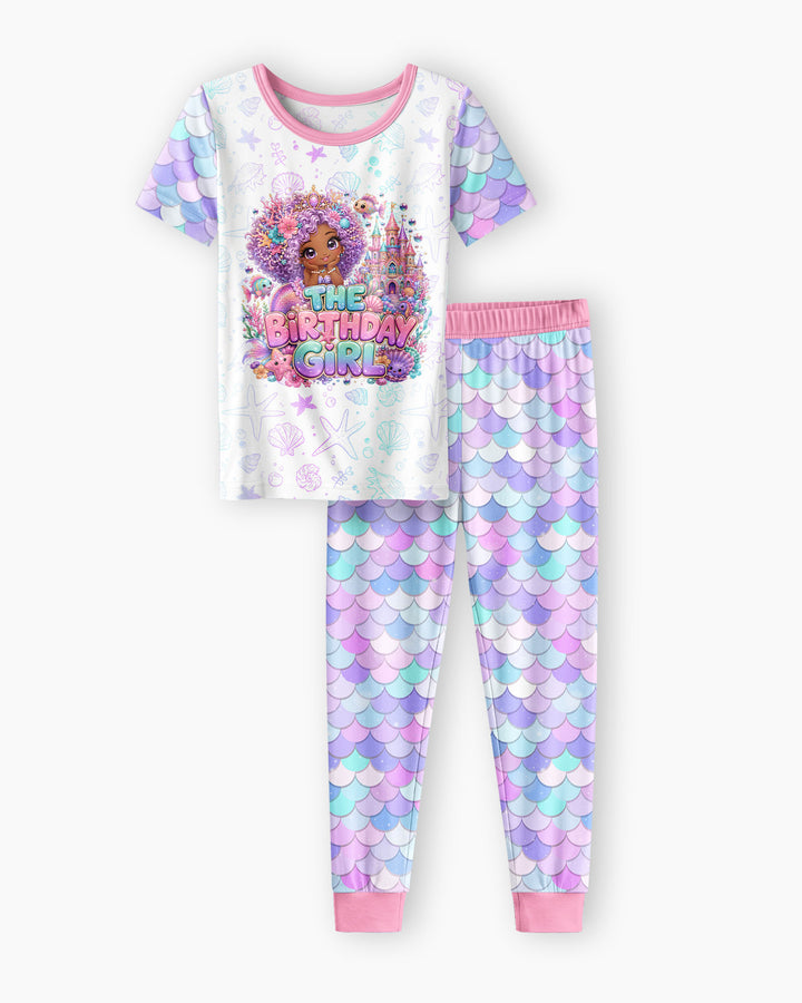 Zweiteiliges, kurzärmliges Pyjama-Set mit Marienkäfern