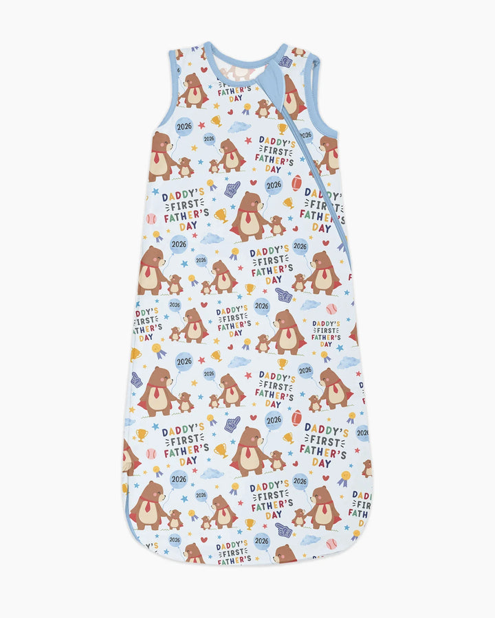 First Father's Day Daddy Bear Family Matching Bamboo Sleep Bag