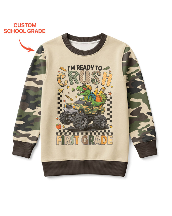Sudadera de cuello redondo de bambú con plantilla personalizada