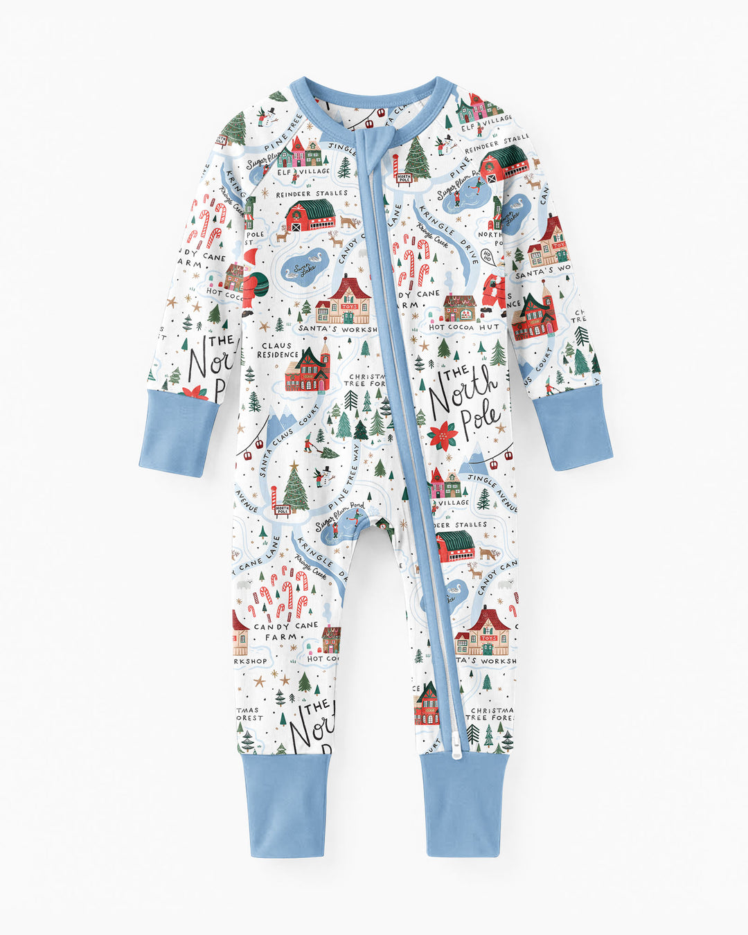 The North Pole Map Bamboo Convertible Zippy