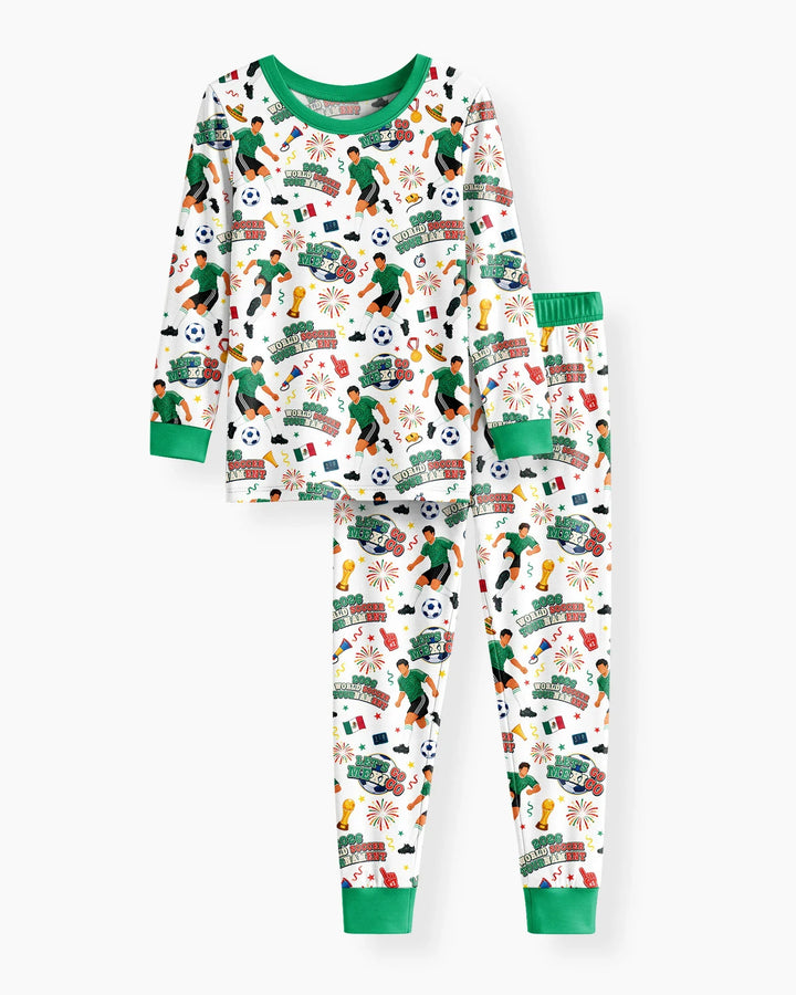 Conjunto de pijama de dos piezas de bambú con mangas largas, plantilla PERSONALIZADA