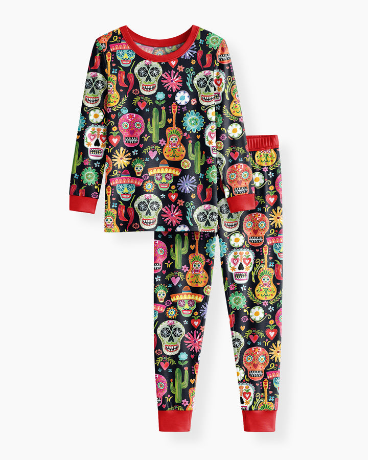 Mi Calaverita Bamboo Two Piece Long Sleeve Pajama Set