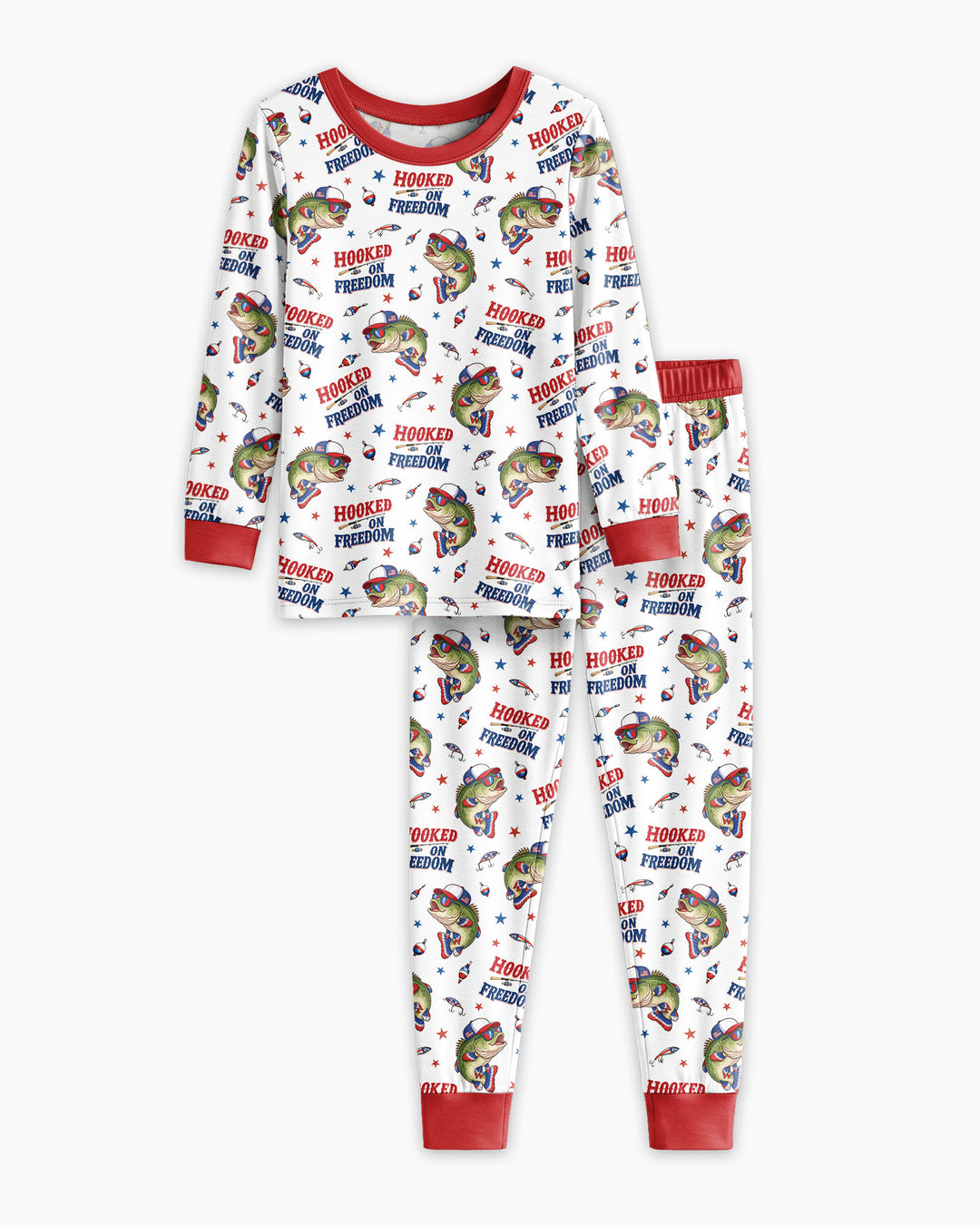 Hooked On Freedom Bamboo Two Piece Long Sleeve Pajama Set
