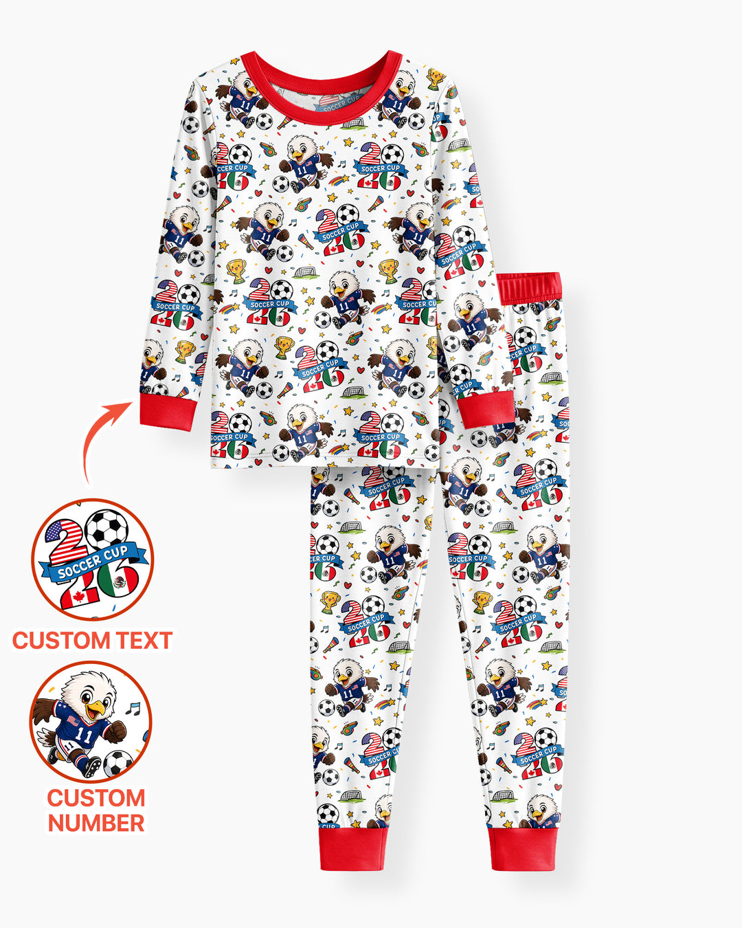 Conjunto de pijama de dos piezas de bambú con mangas largas, plantilla PERSONALIZADA