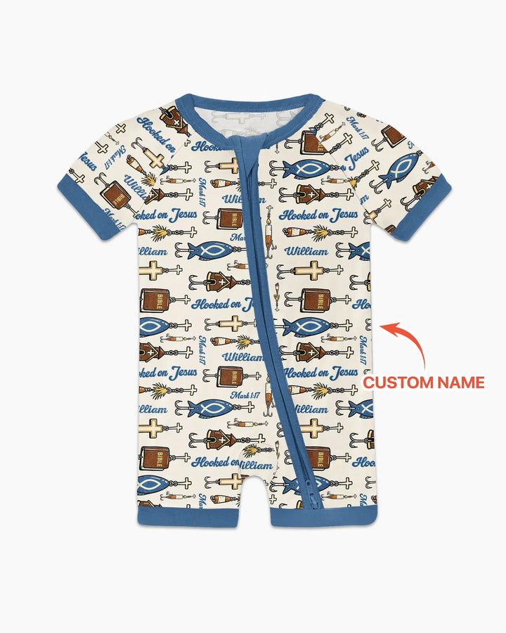 Hooked On Jesus Bamboo Shorty Zippy