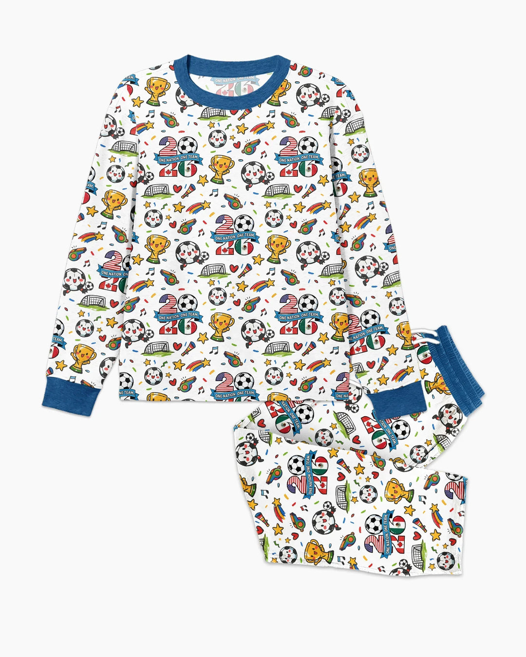 Soccer Fever 2026 Family Matching Bamboo Men's Pajama Set